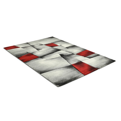 Lucara trend röd - maskinvävd matta
