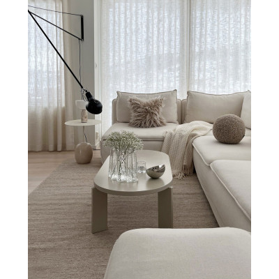 Bello light beige - handvävd ullmatta