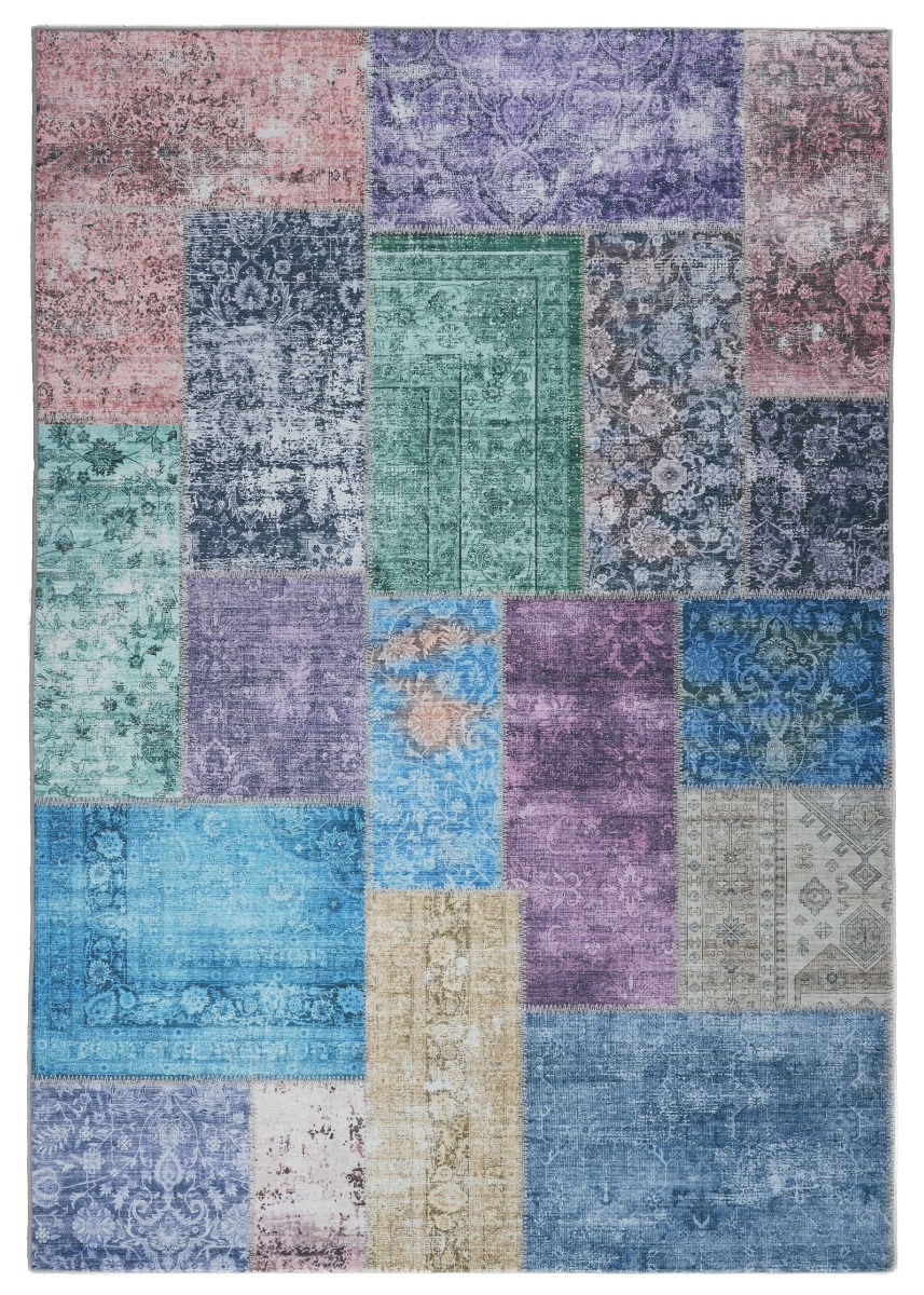 Vero Rosso Multi 240x340 cm Patchwork Matta