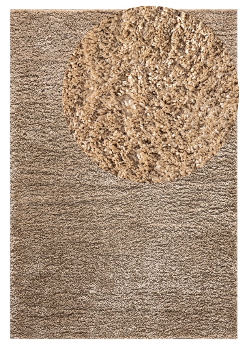 Softy Mörkbeige 280x380 cm Mjuk Ryamatta
