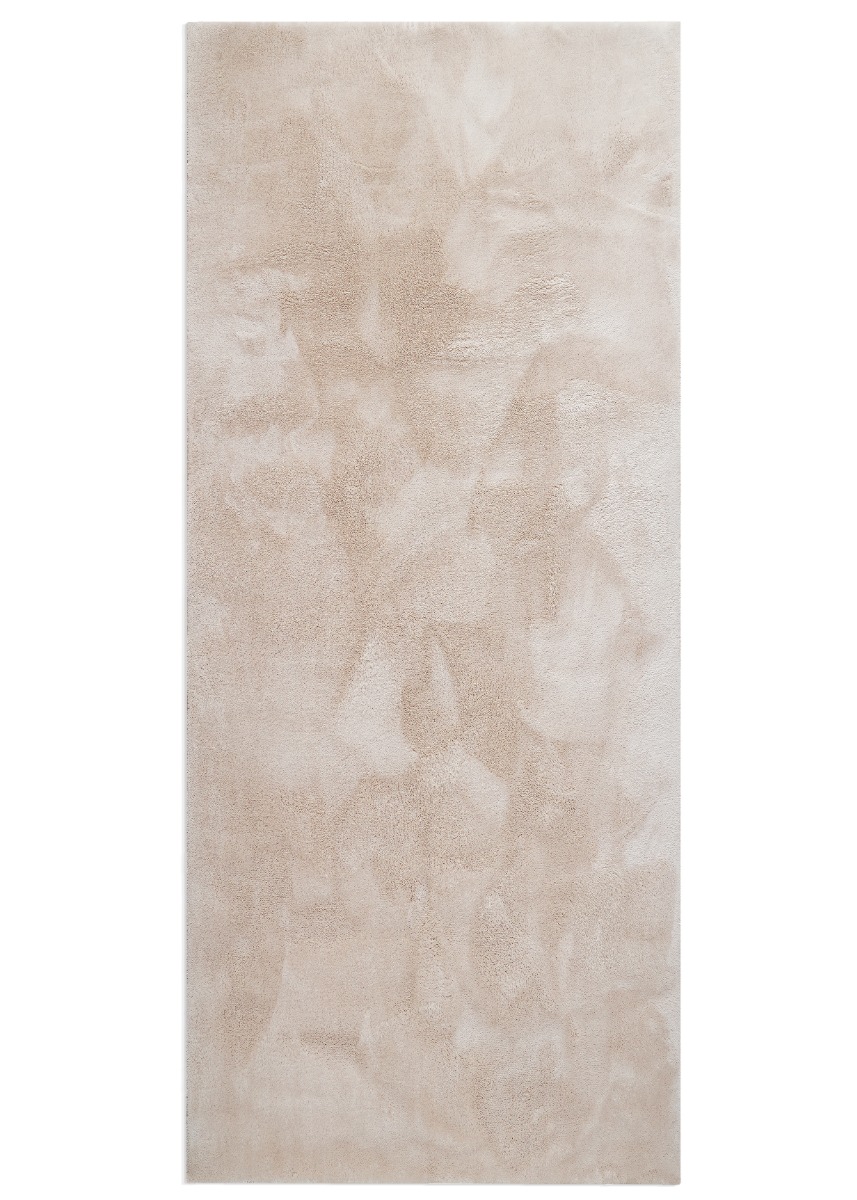 Fluffy Beige 80x150 cm Tvättbar Mjuk Ryamatta