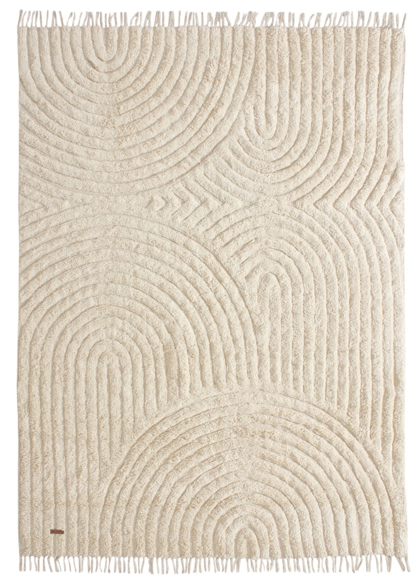 Wilma Bene Beige 200x290 cm Bomullsmatta
