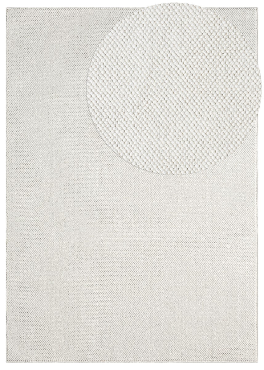 Nordic Offwhite 240x340 cm Ullmatta-look