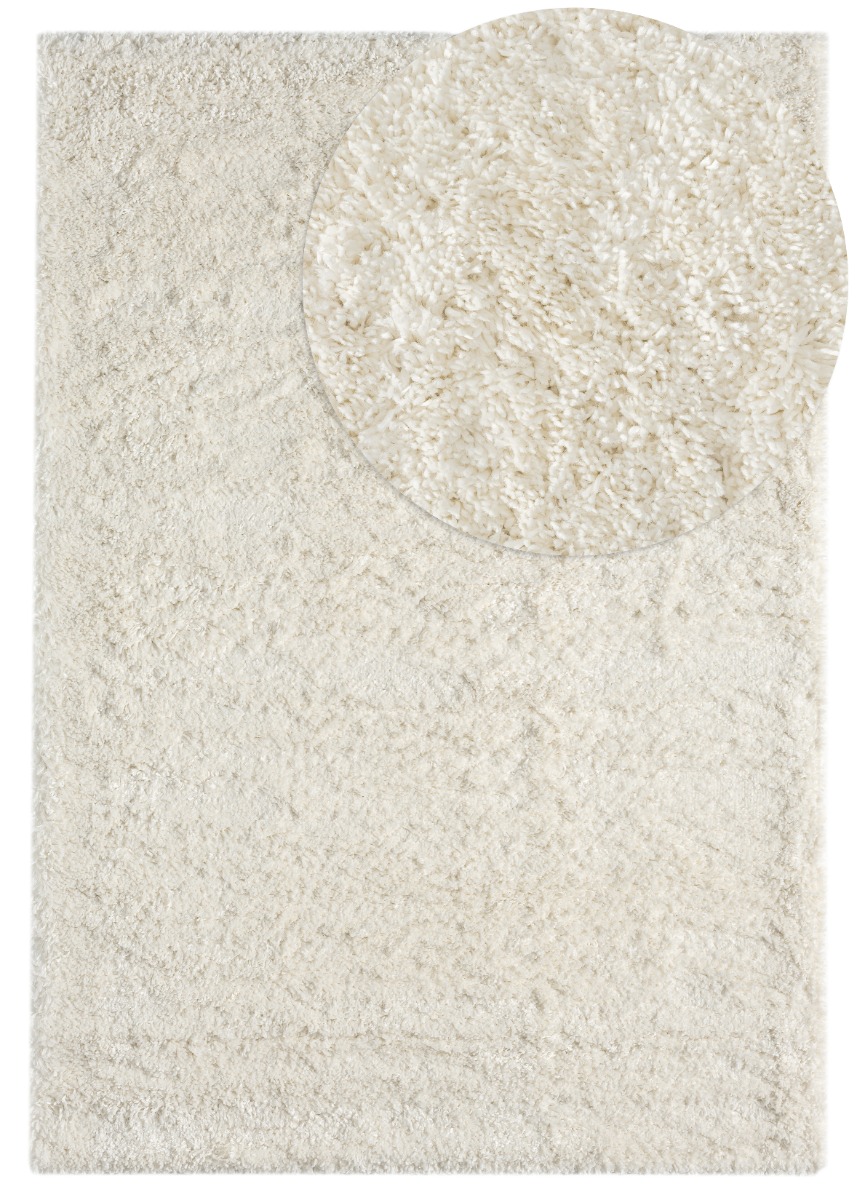 Furry Offwhite 160x220 cm Mjuk Ryamatta