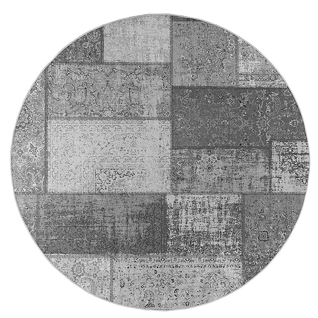Patch Grå Rund 80 cm