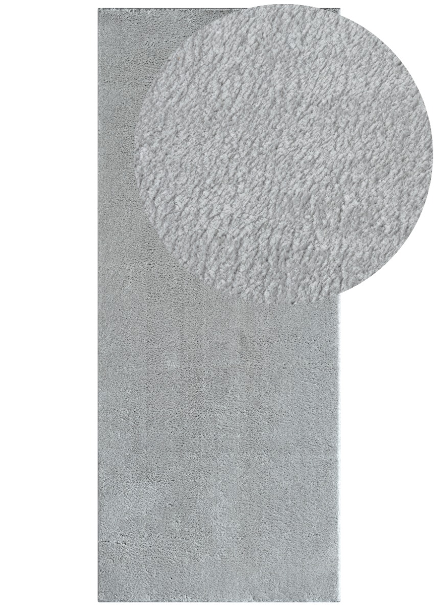 Cloudy Silver 80x150 cm Tvättbar Mjuk Ryamatta