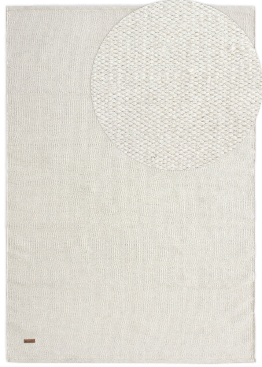 Lunda Offwhite 200x290 cm Ullmatta