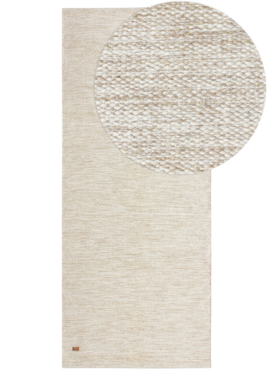 Lunda Beige 75x150 cm Ullmatta