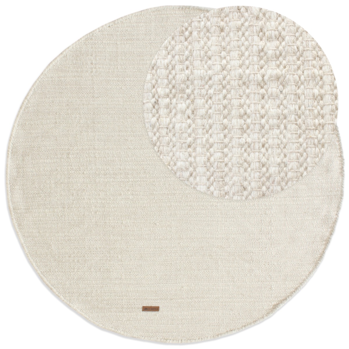 Molly Offwhite Rund 160 cm Ullmatta