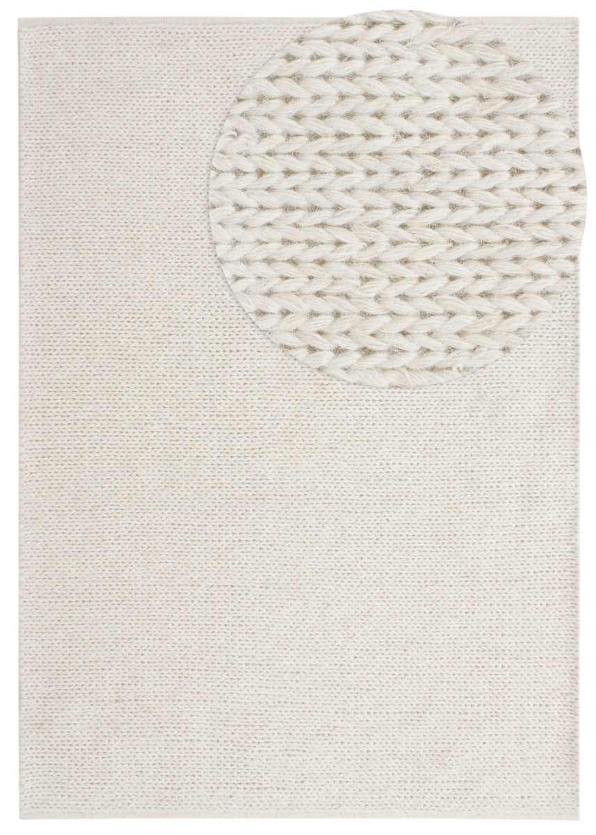 Mellby Offwhite 200x290 cm Ullmatta