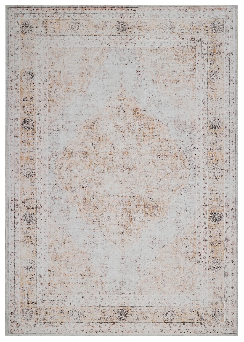 Noel Heart Beige 200x290 cm Tvättbar Wiltonmatta