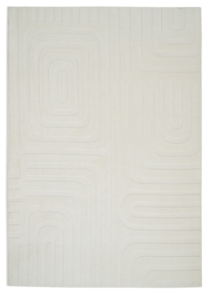 Fuzzy Vega Offwhite 200x290 cm Tvättbar Mjuk Ryamatta