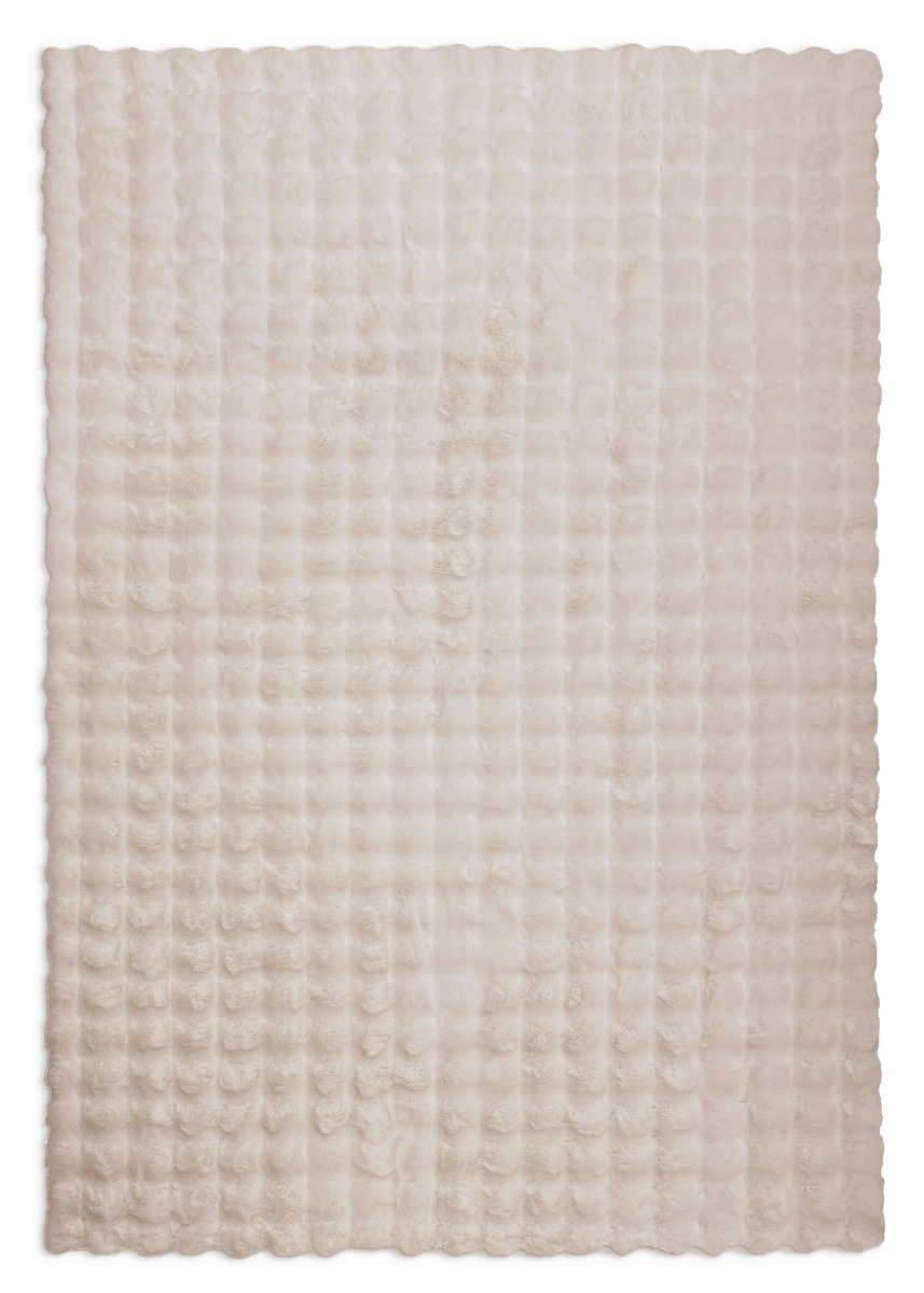 Rabbit Bubble Ljusbeige 140x200 cm Tvättbar Pälsmatta