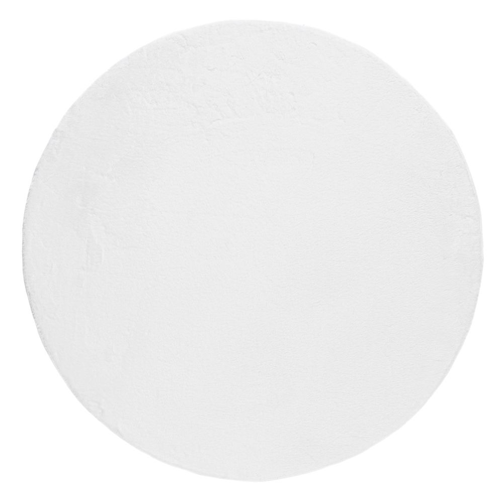 Eline Vit Rund 120 cm Ryamatta
