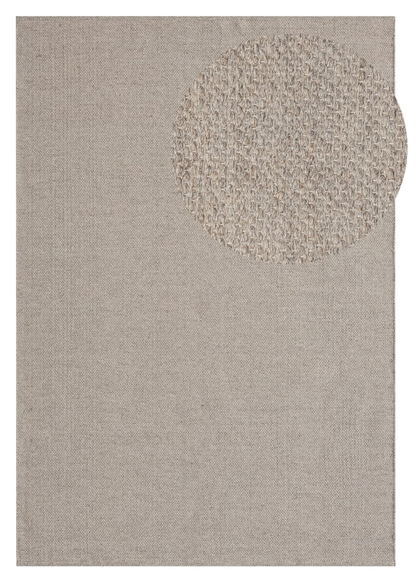 Molly Mörkbeige 200x290 cm Ullmatta