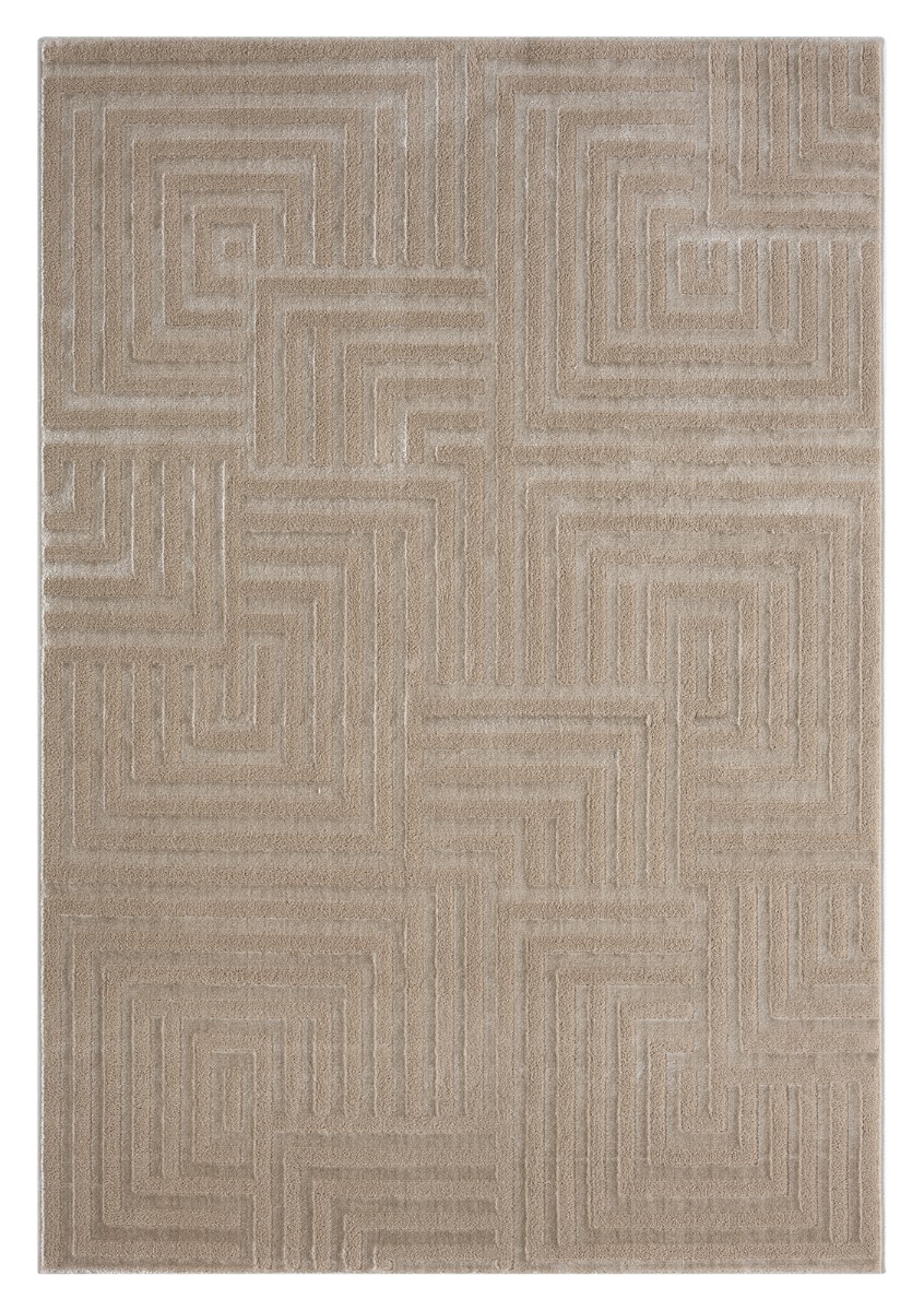 Twisty Lea Mörkbeige 240x340 cm