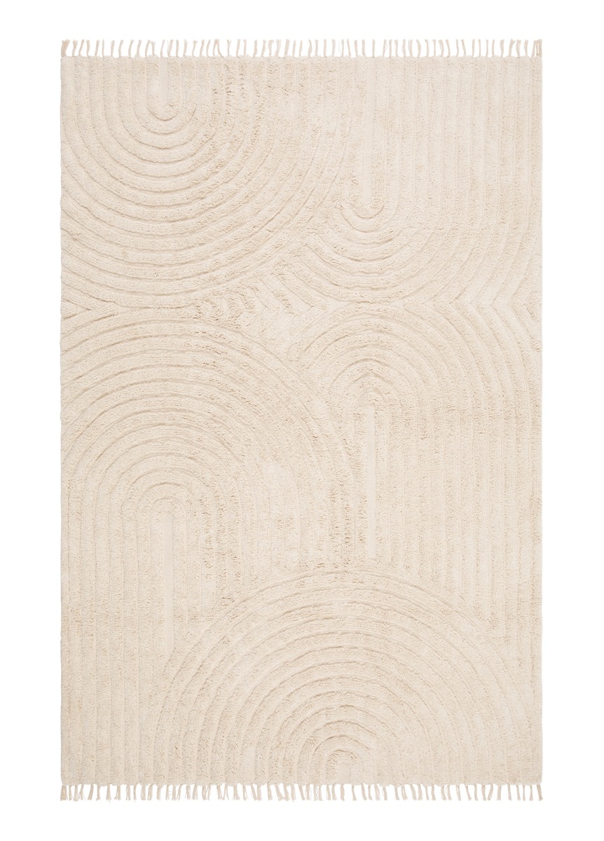 Juno Canyon Kräm 200x300 cm Bomullsmatta