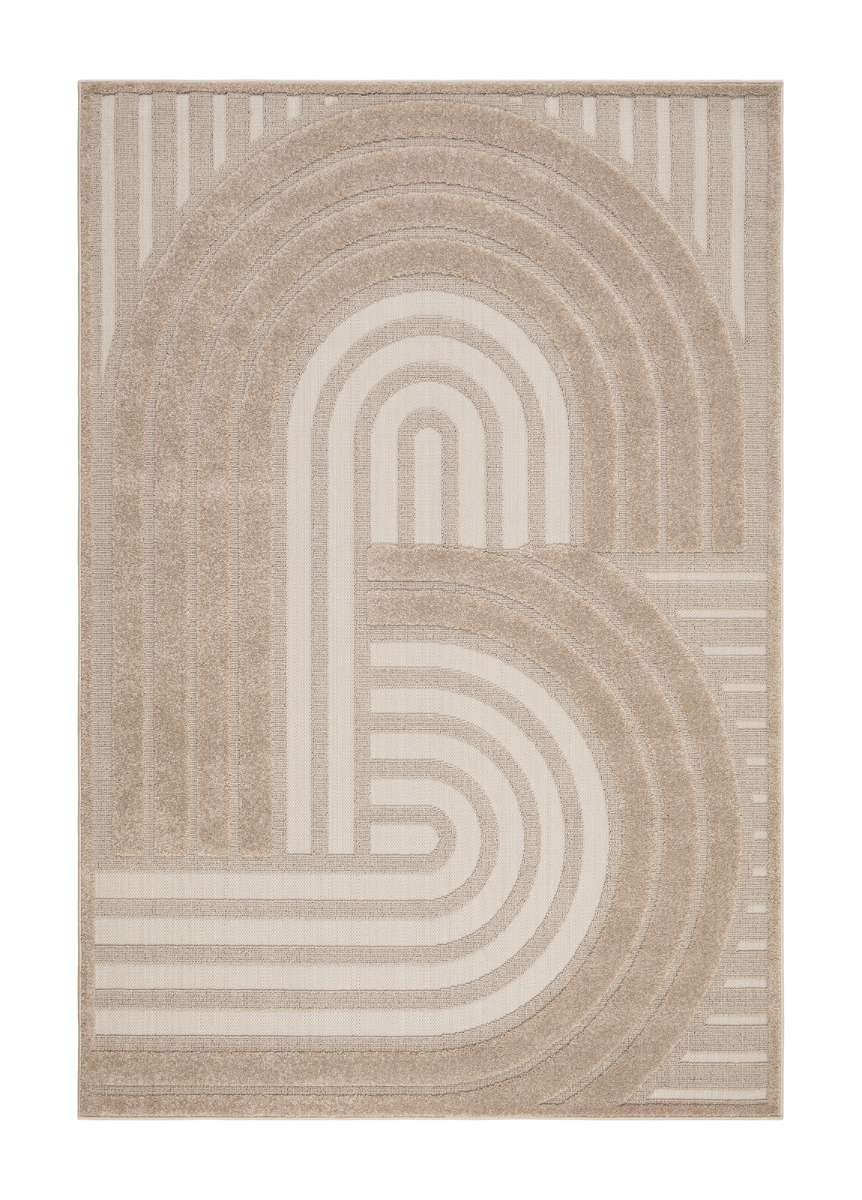 Yoko Cross Linne 160x230 cm Inom- och Utomhusmatta