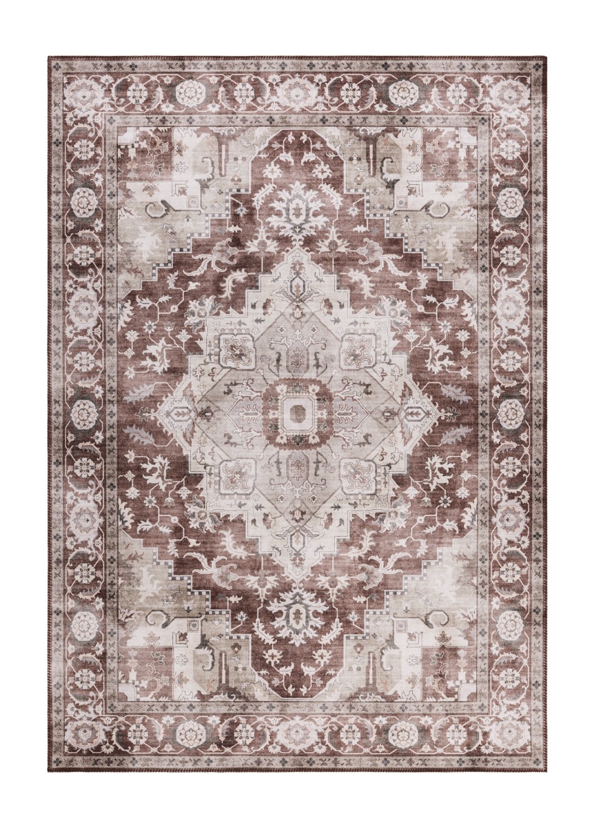 Mirande Elarien Taupe 240x340 cm Tvättbar Matta