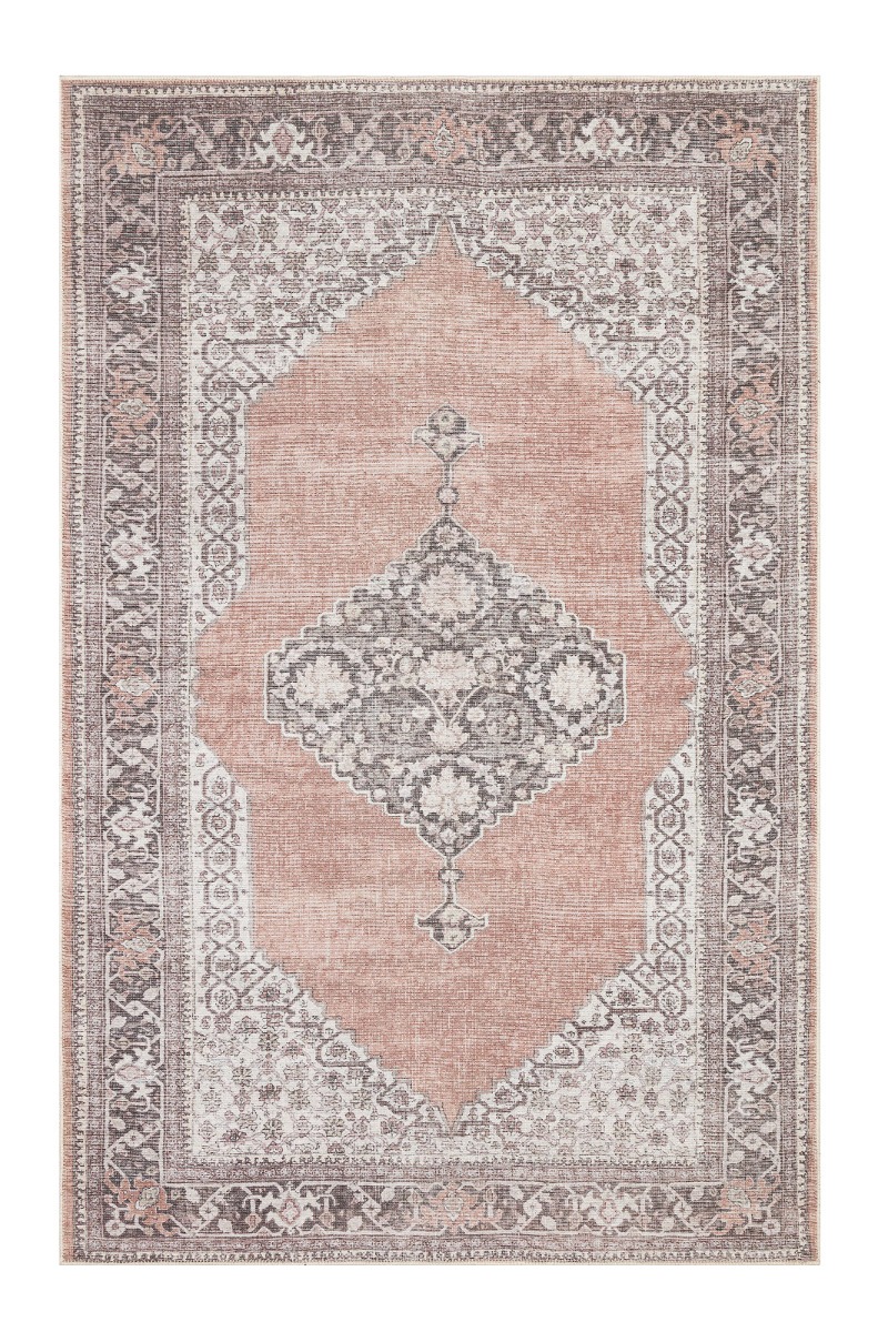 Verdun Opale Brun 280x380 cm Tvättbar Bomullsmatta