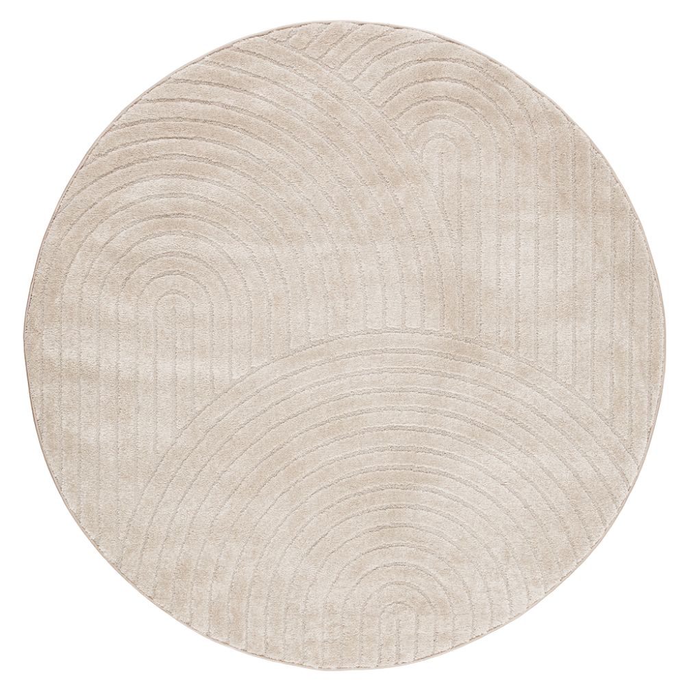 Lior Linne Rund 120 cm Wiltonmatta