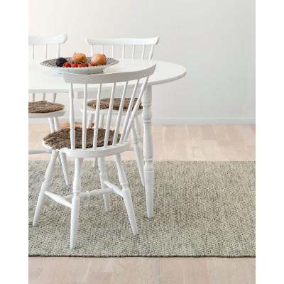 Tempo grön - handvävd ullmatta