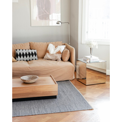 Stil dark grey - handvävd ullmatta