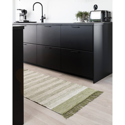 Bredvik grön - bomullsmatta