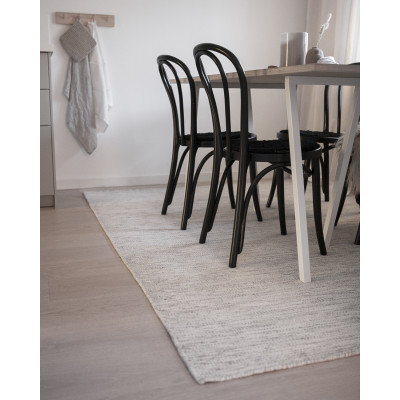 Kolding silver - handvävd ullmatta