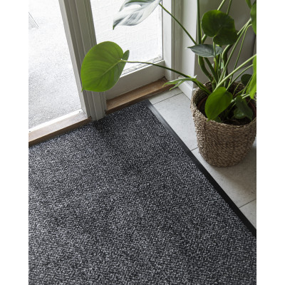 Strata svart/grå - entrématta på metervara