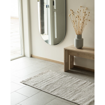 Lycka olivgrön - bomullsmatta