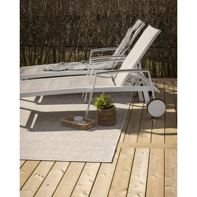 Rivas taupe - flatvävd matta