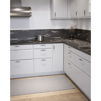 Solid grå - gångmatta på metervara