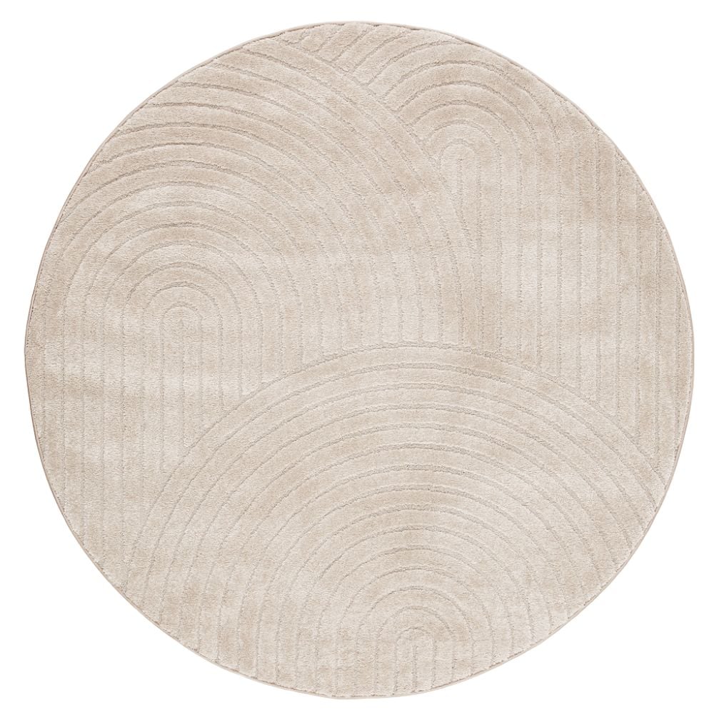 Lior Linne Rund 200 cm Wiltonmatta