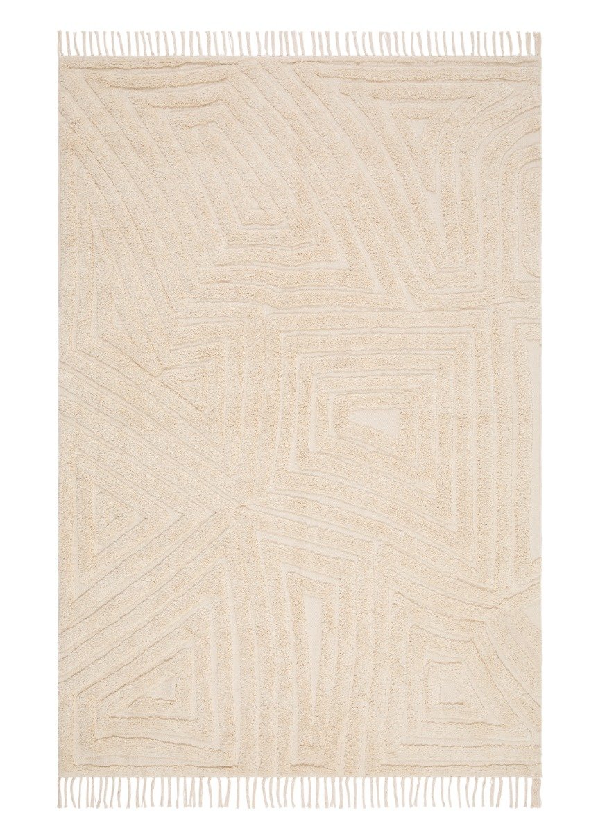 Juno Haze Kräm 160x230 cm Bomullsmatta