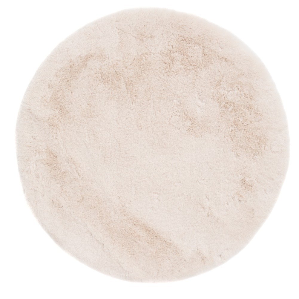 Eiderelle Natur Rund 160 cm Mjuk Päls-look Matta