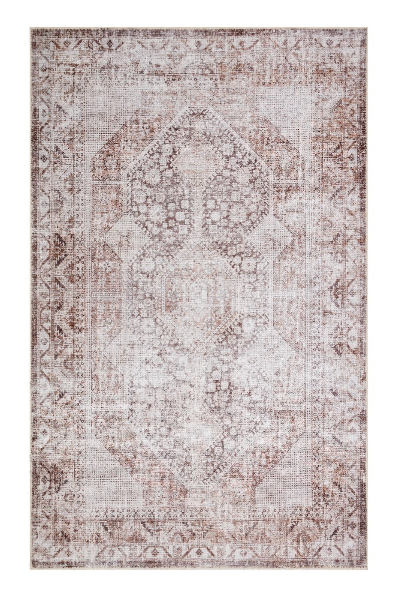 Ardalan Altara Kräm 240x340 cm Tvättbar Bomullsmatta