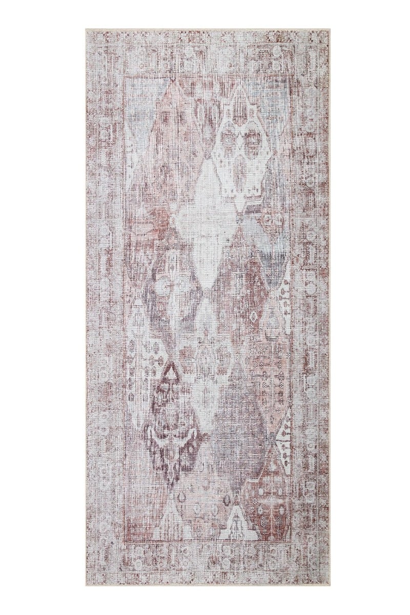 Ardalan Elvorin Kräm 80x200 cm Tvättbar Bomullsmatta