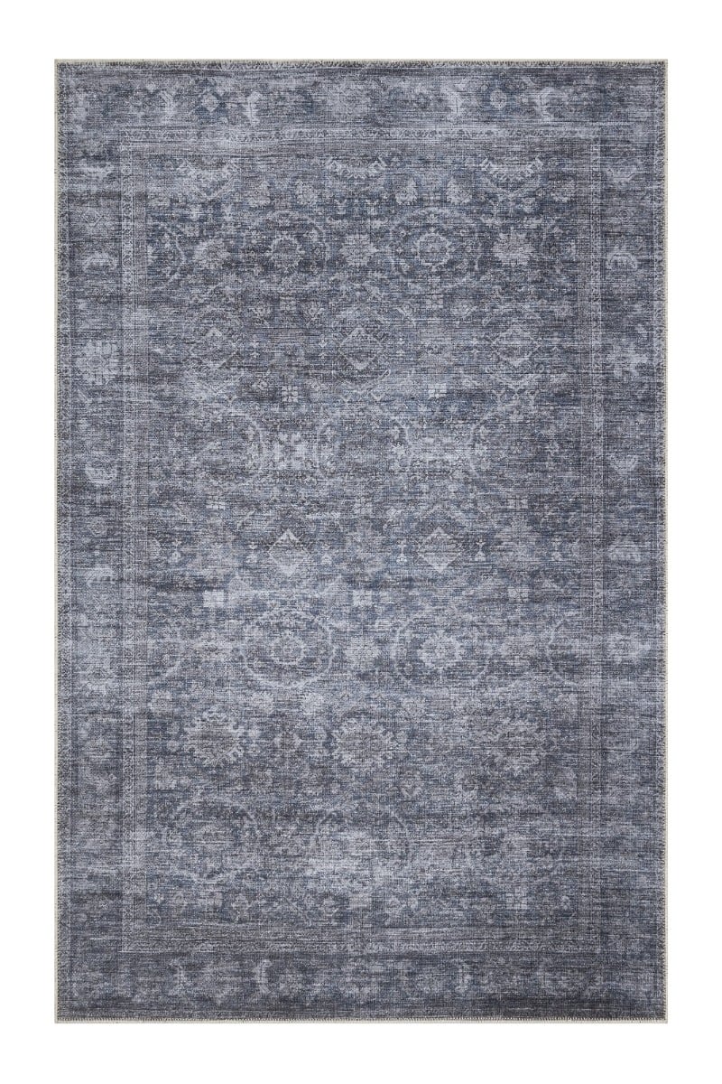 Ardalan Miraval Blå 240x340 cm Tvättbar Bomullsmatta