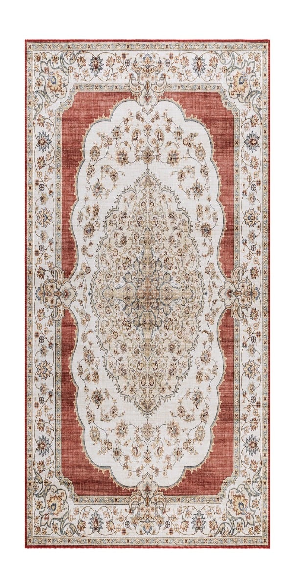 Mirande Thalvara Röd 80x300 cm Tvättbar Matta