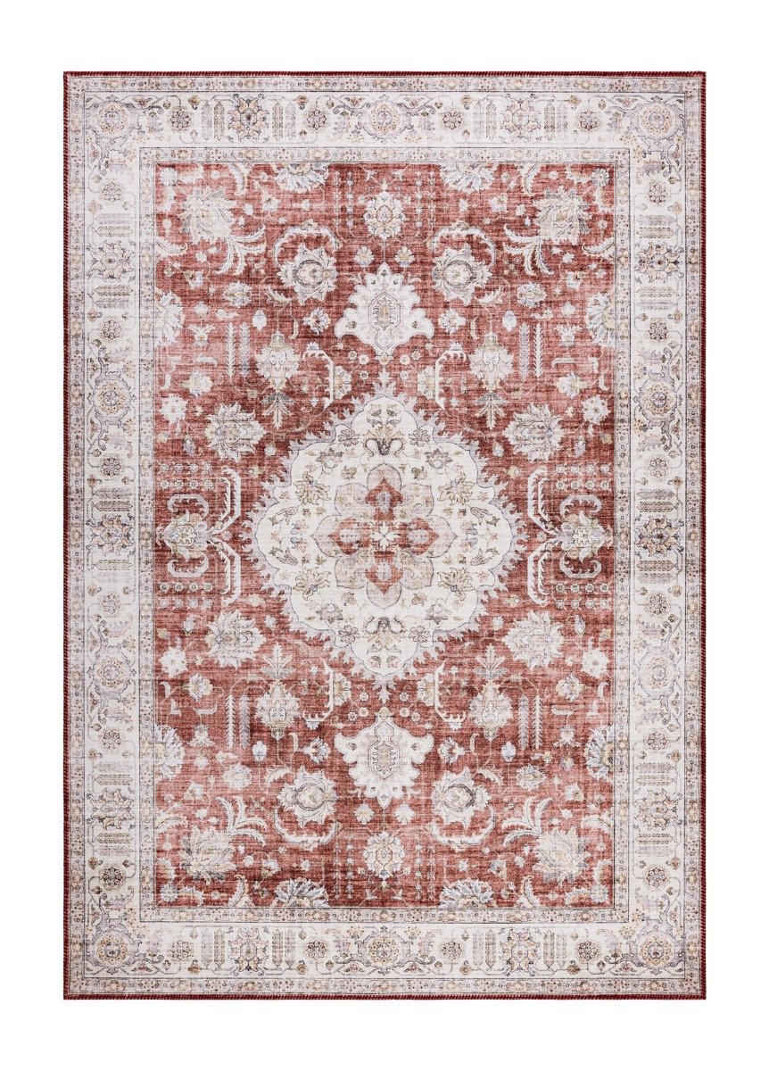 Mirande Elvaron Röd 200x290 cm Tvättbar Matta