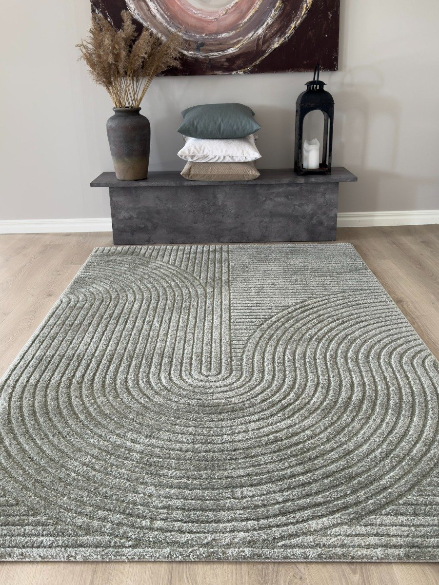 Elarra Kavira Grön 160x230 cm Modern Matta