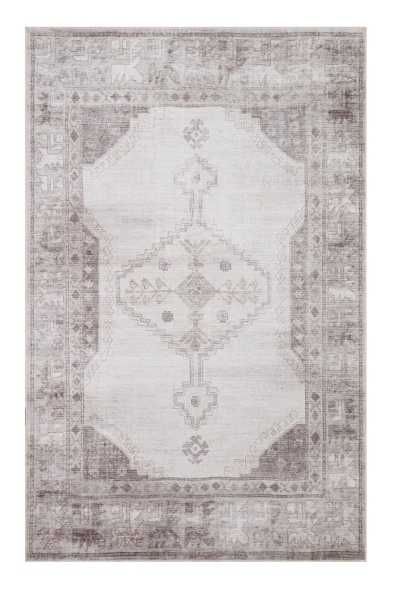 Verdun Lierre Creme 160x230 cm Tvättbar Bomullsmatta