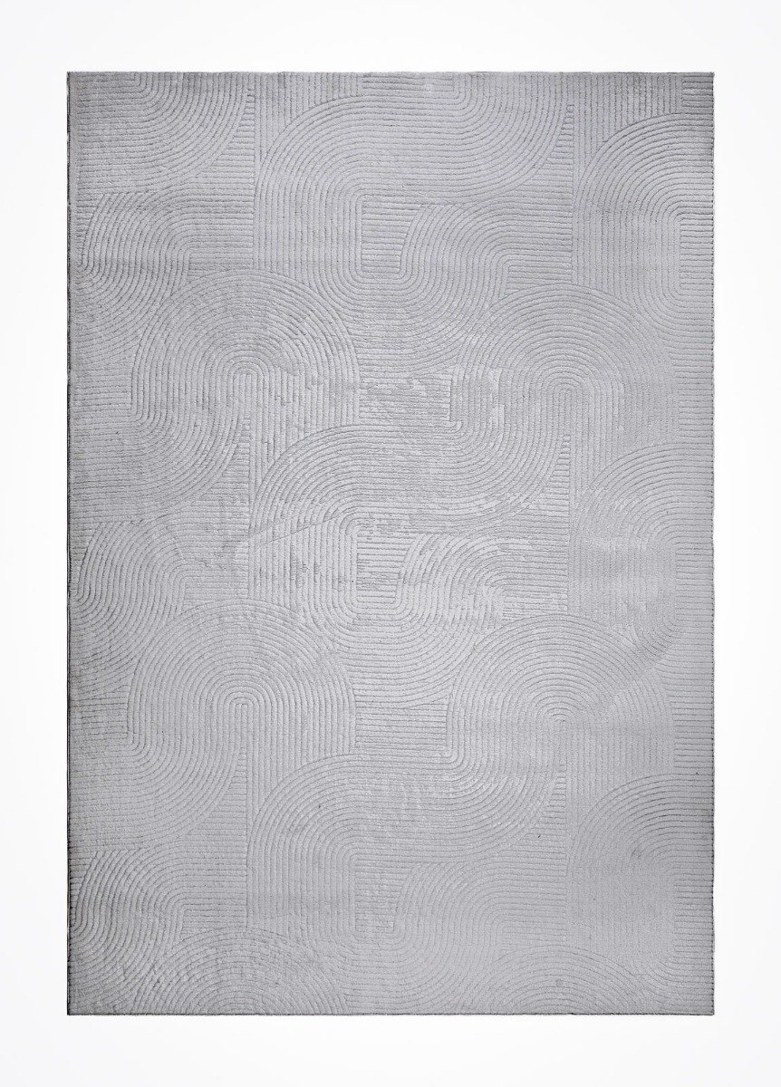 Galio Beat Grå 200x290 cm Tvättbar Matta