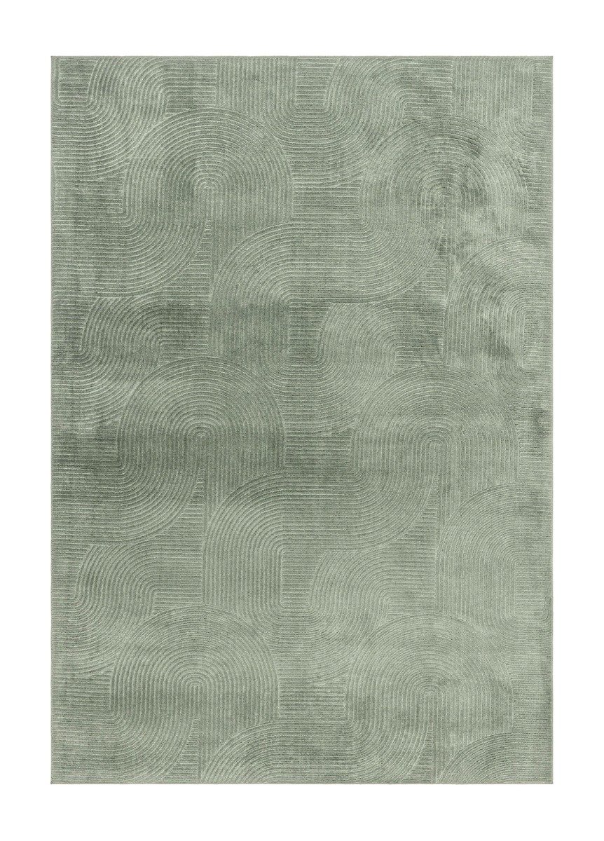 Galio Beat Grön 160x230 cm Tvättbar Matta