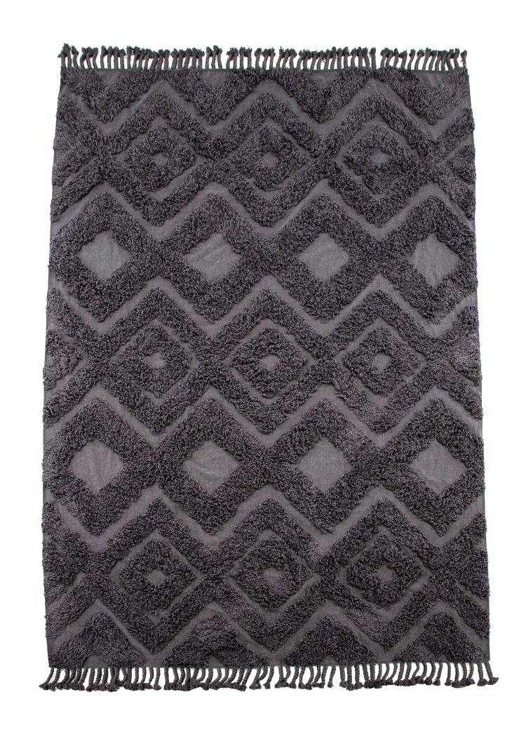 Rio Grå 250x350 cm Bomullsmatta