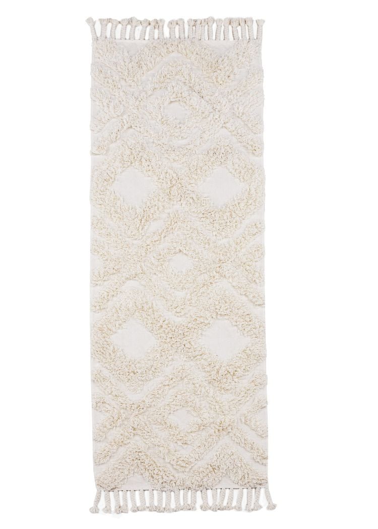 Rio Vit 70x200 cm Bomullsmatta