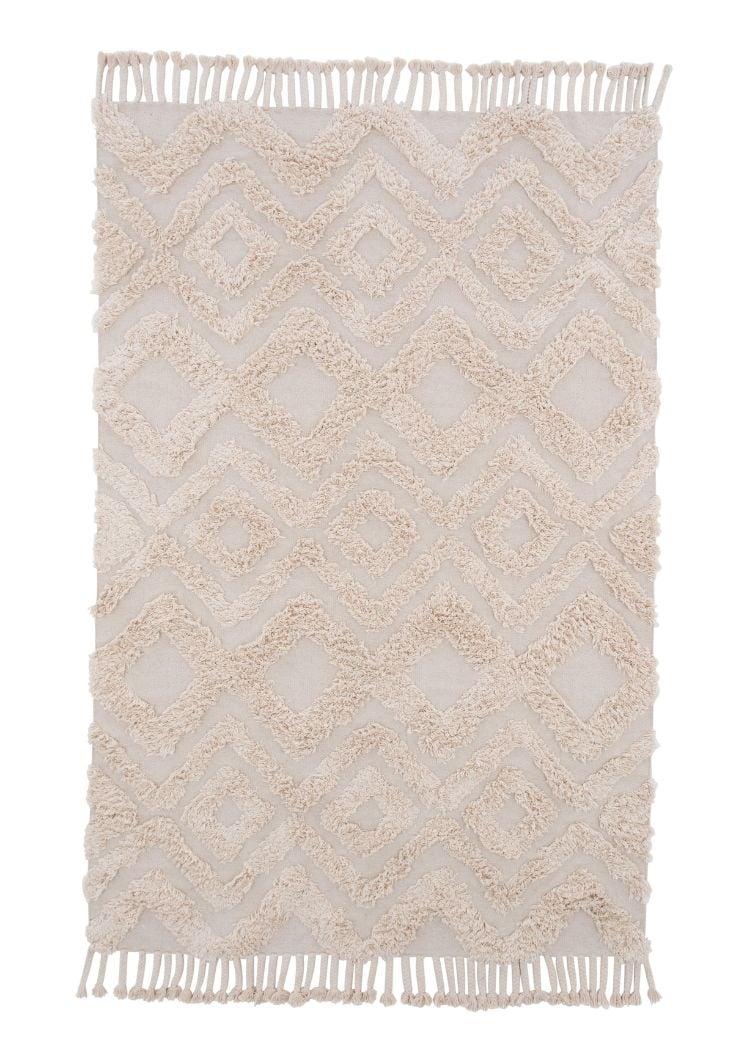 Rio Beige 160x230 cm Bomullsmatta
