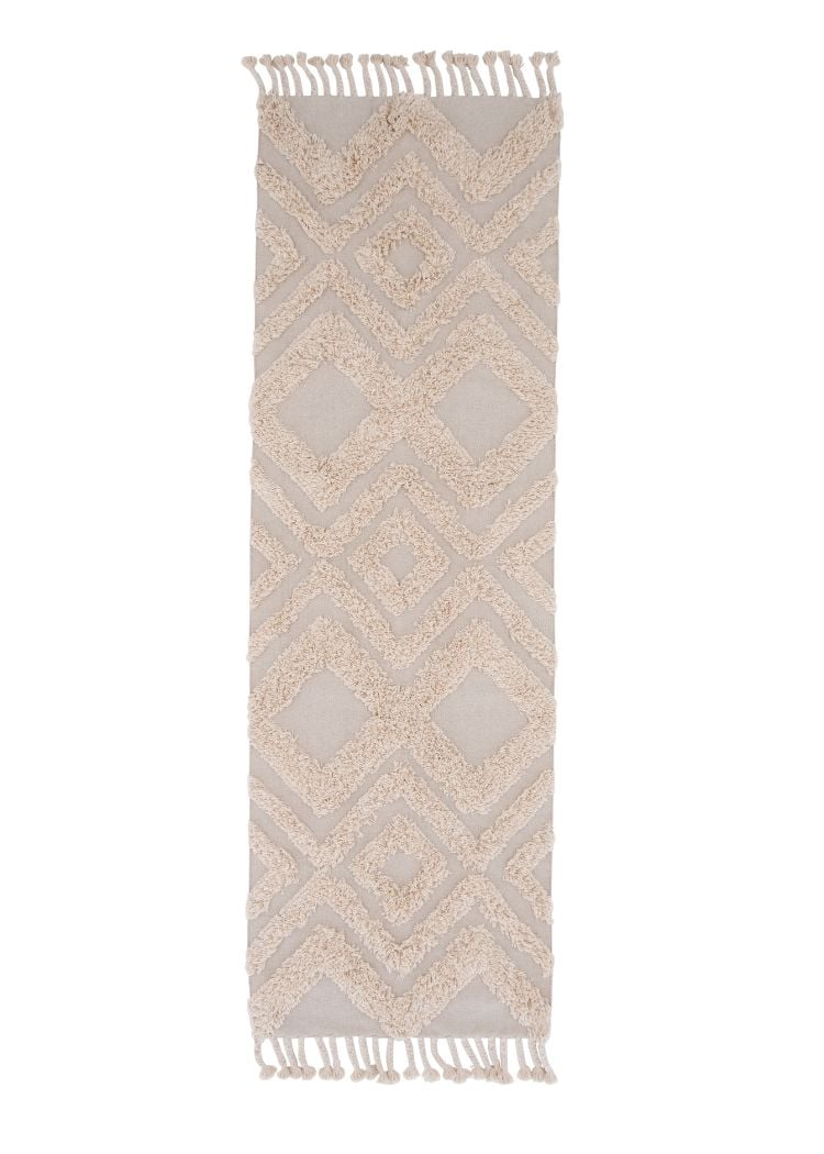 Rio Beige 80x250 cm Bomullsmatta