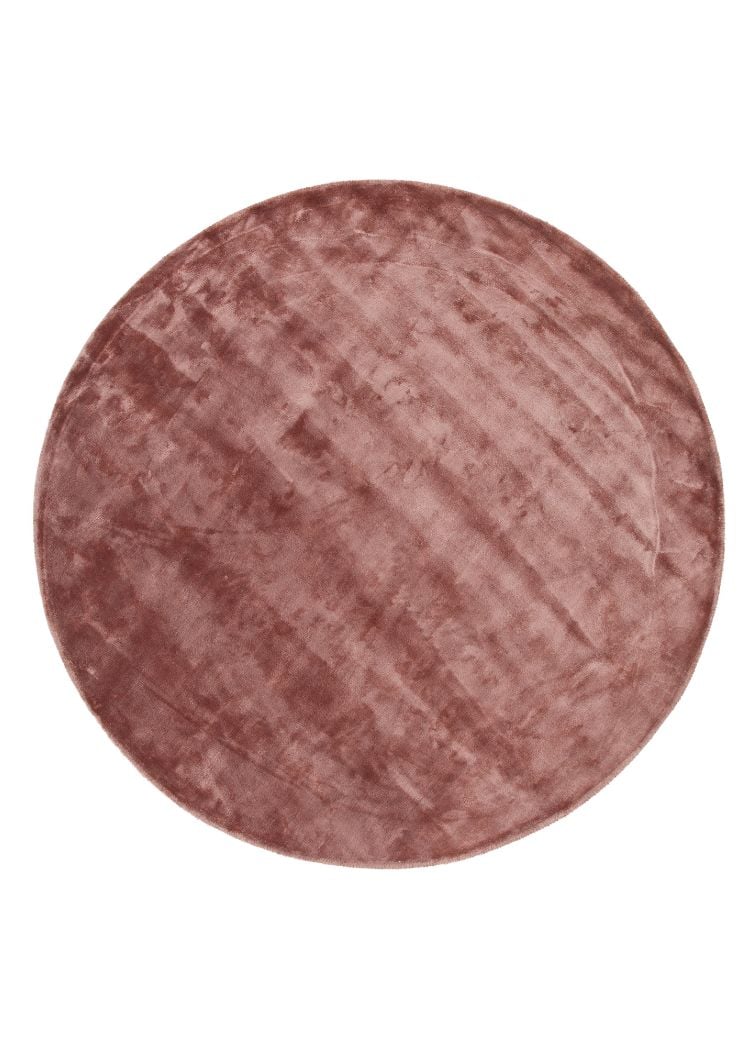 Brillo Rosa Rund 200 cm Viskosmatta